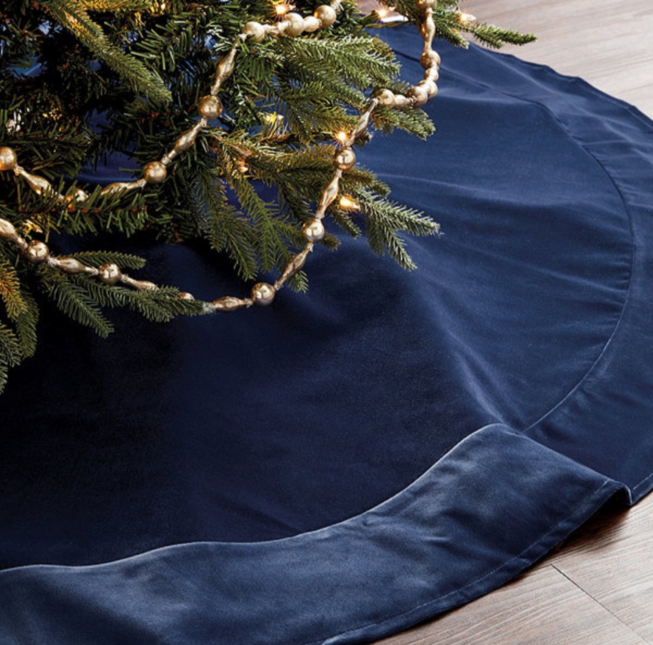 Navy velvet monogrammed tree skirt

#LTKhome #LTKSeasonal #LTKHoliday