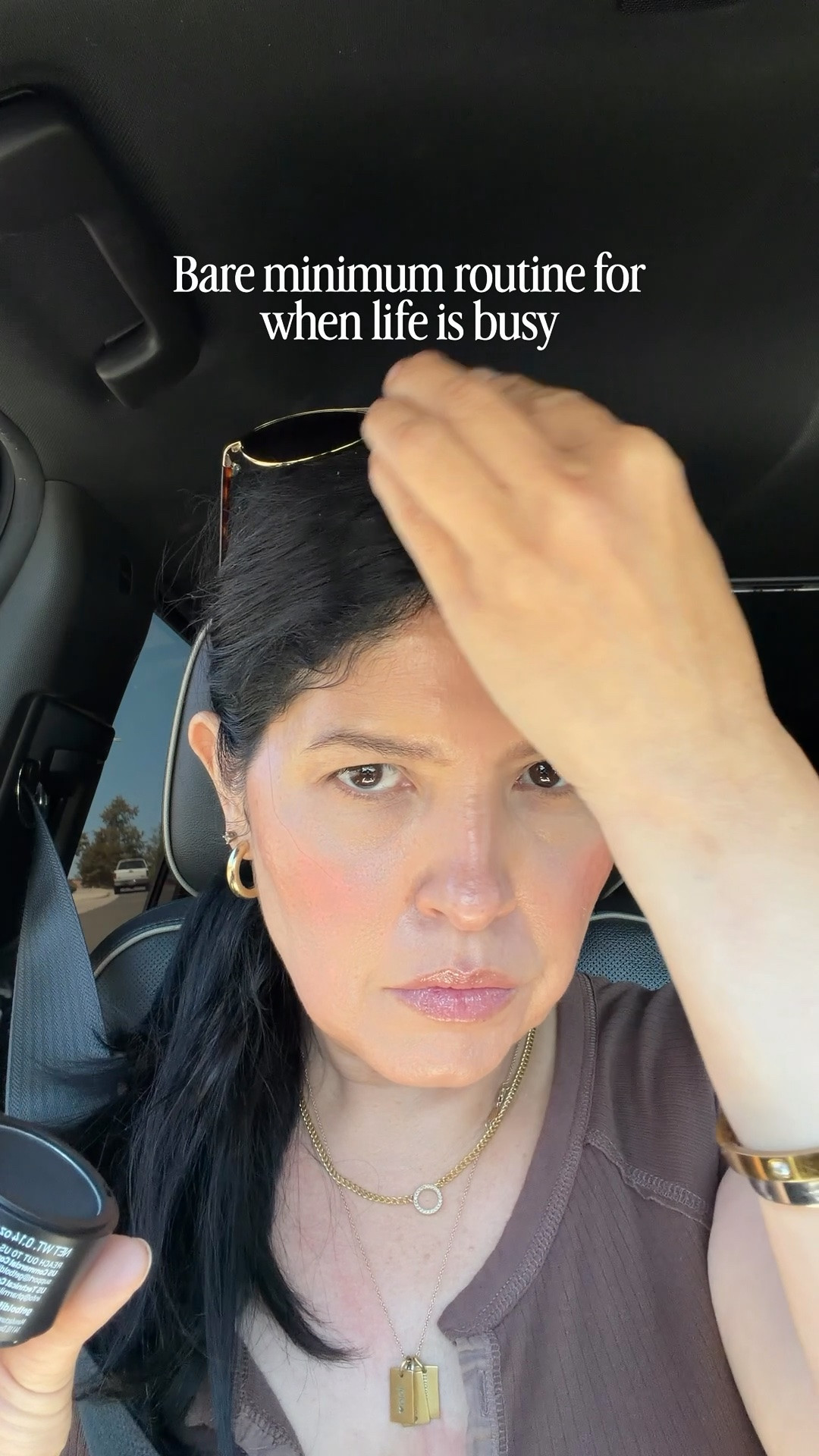 Bare minimum car routine 

Lip liner in pillow talk 
Rhode lip gloss in toast

#LTKgrwm #LTKmomlife #LTKSaleAlert