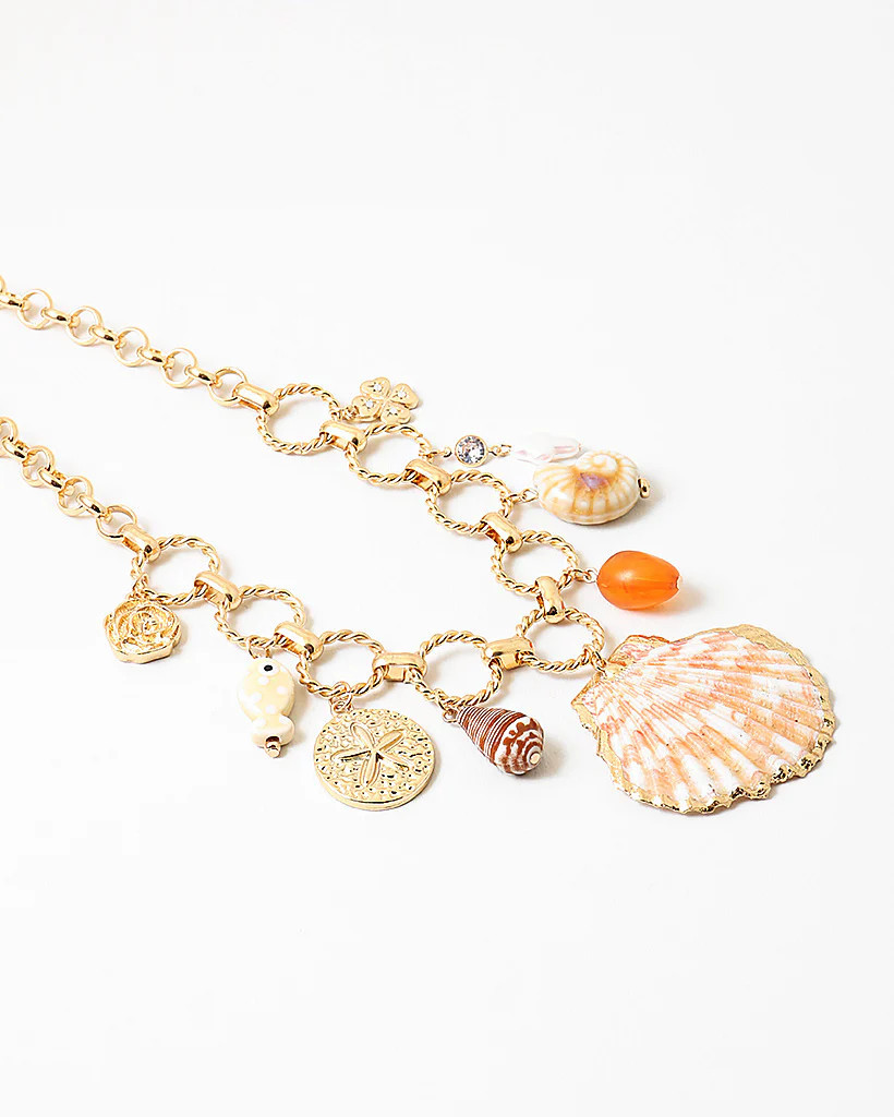 Shell Rope Chain Charm Necklace | ish Boutique