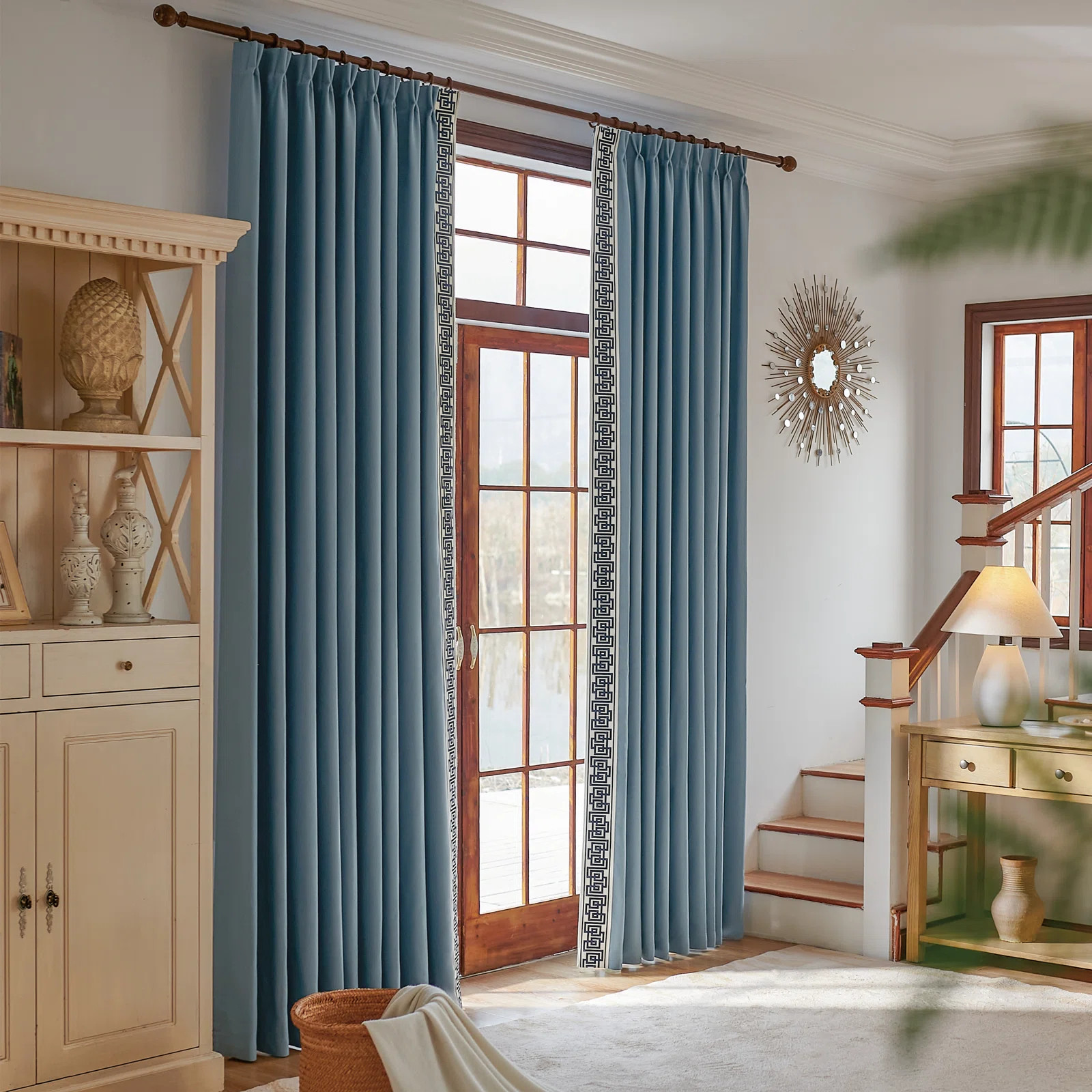 Allison Cotton Blend Room Darkening Curtain Pair (Set of 2) | Wayfair North America