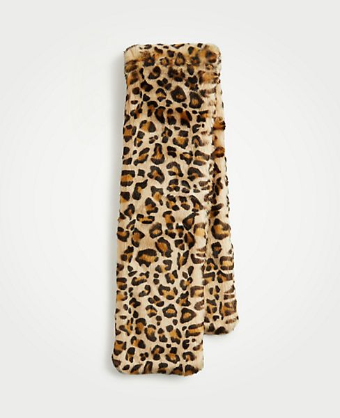 Cheetah Faux Fur Stole | Ann Taylor (US)