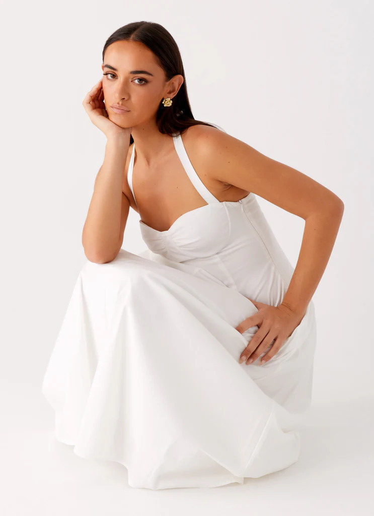 Vento Midi Dress - White | Peppermayo (Global)