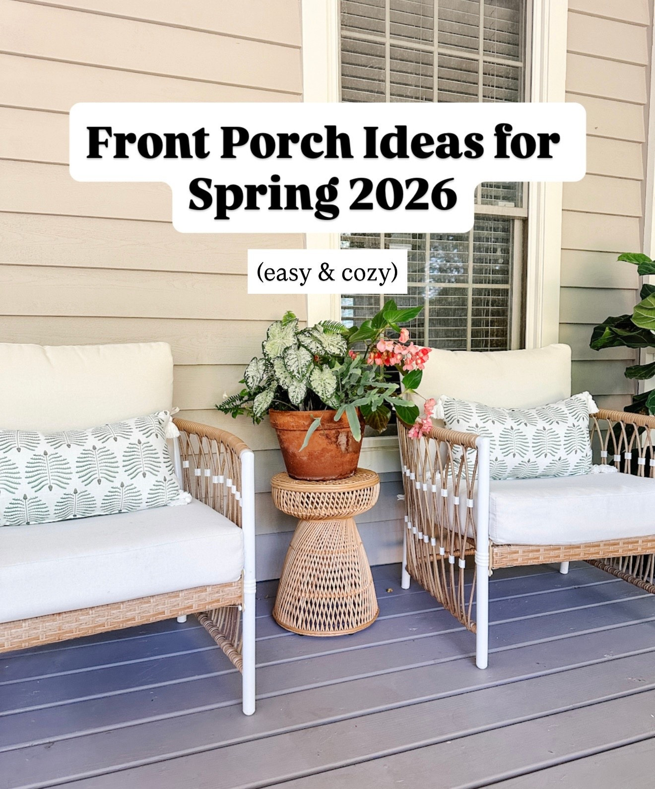 Even though this is our screened-in porch, I used the same approach I would for a front porch - simple layers that make it feel finished, functional, and ready for spring.






front porch ideas 2026, spring front porch decor, front porch decorating ideas, small front porch ideas, cozy front porch setup, front porch refresh ideas, outdoor porch styling, porch decor ideas spring, porch rug ideas, outdoor planters front porch, affordable porch decor, Amazon outdoor decor finds, Target outdoor decor, Walmart outdoor decor

#LTKHome #LTKSeasonal