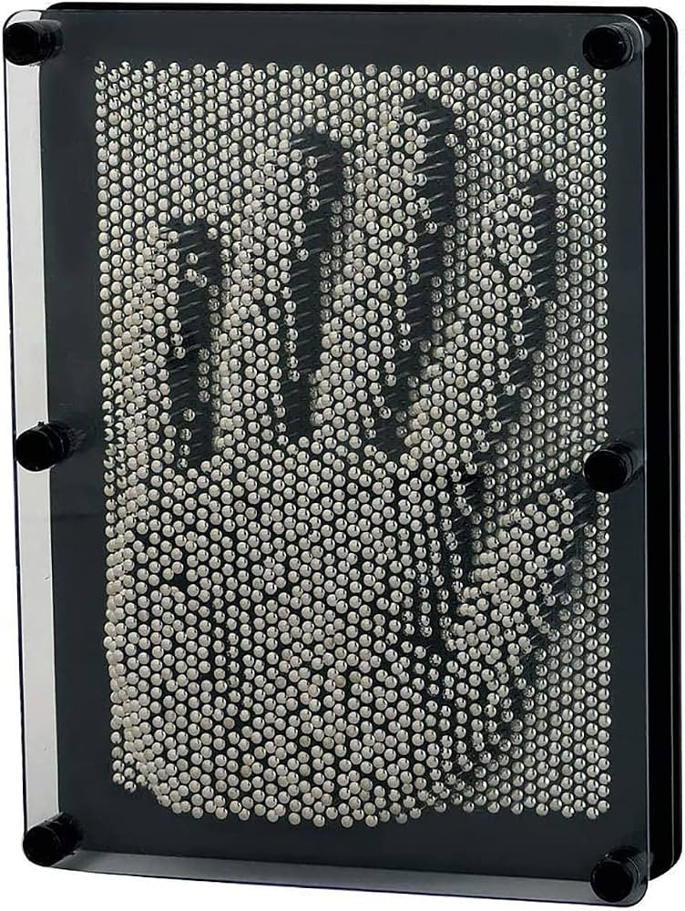 3D Pin Art Toy, Large Size 6” X 8”Unique Metal 3D Pin Art Board for Kids & Adults (Silver, Me... | Amazon (US)