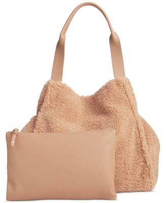 On 34th Jyyll Sherpa Medium Tote, Created for Macy's  - Macy's | Macy's