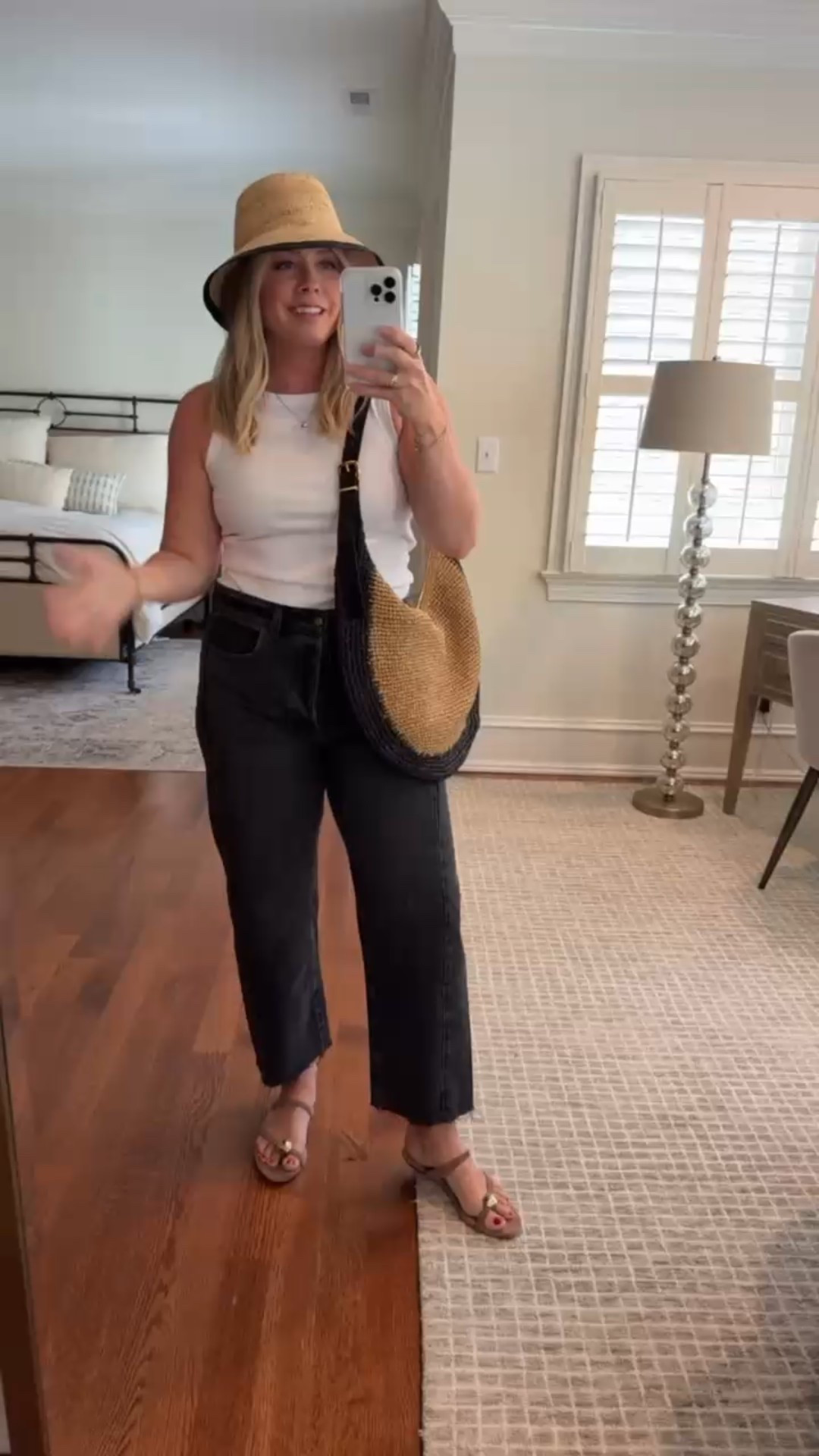 Head to toe @madewell, per the usual. I found some great new arrivals at the peak of summer for you! These linen pants and jeans will get you through the rest of this season and transition well into fall. And this gorgeous linen set, lantern hat, and tank top come in a variety of colors and are perfect for this heat that doesn’t seem to quit. Shop now at Madewell! #madewellpartner  #ad  #madewell
