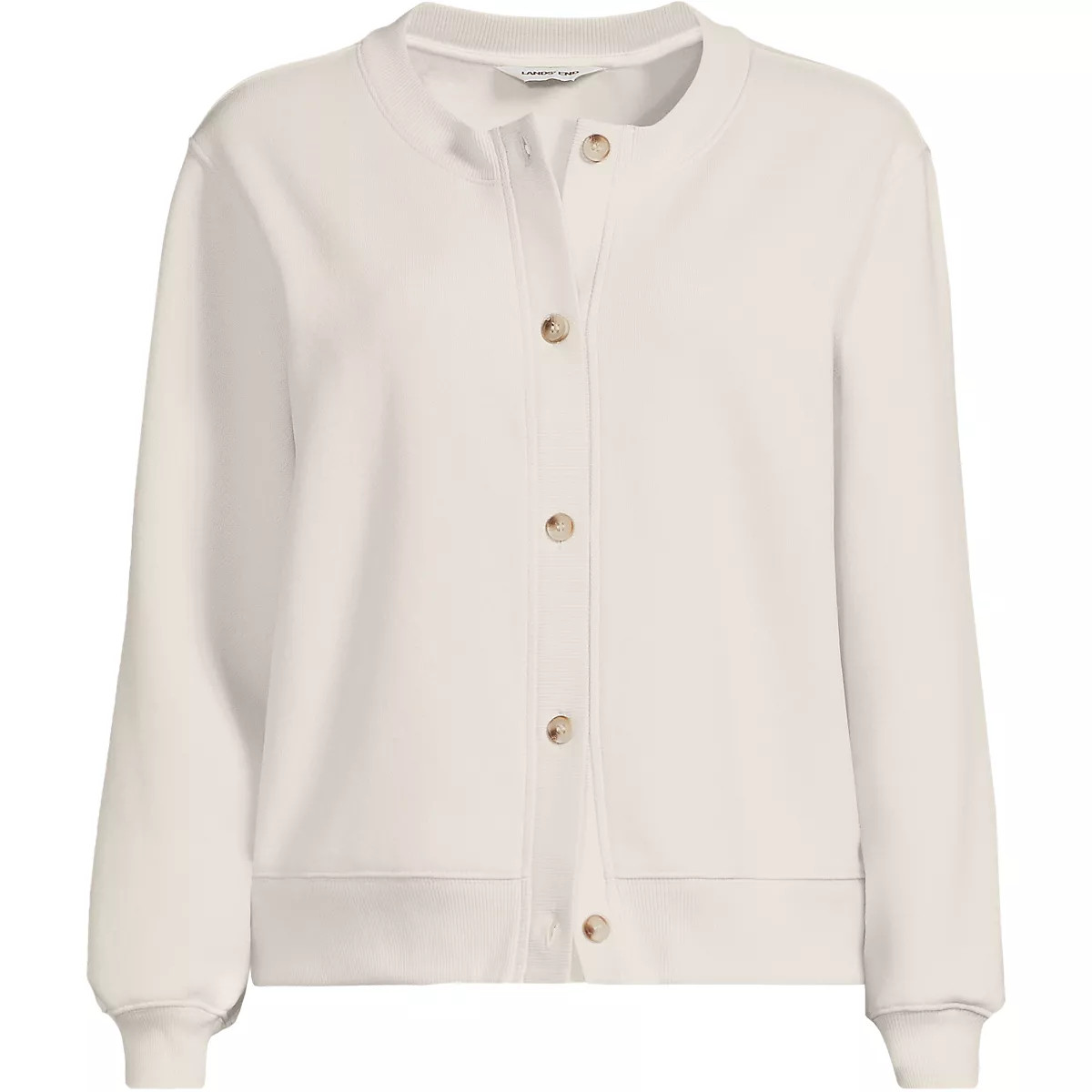 Women's Long Sleeve Serious Sweats Cardigan Sweatshirt | Lands' End (US)