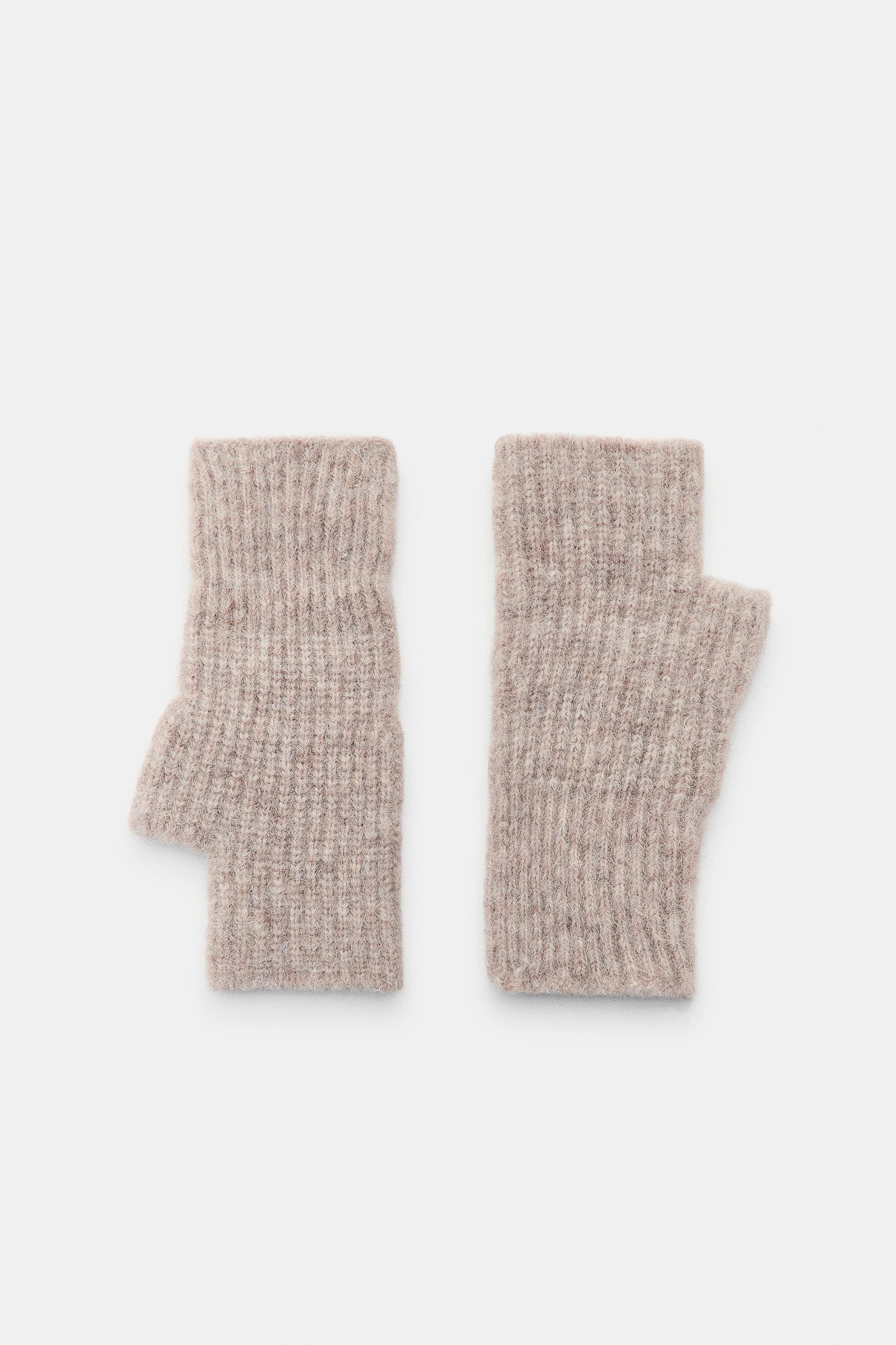 SHORT KNIT MITTENS | Zara US