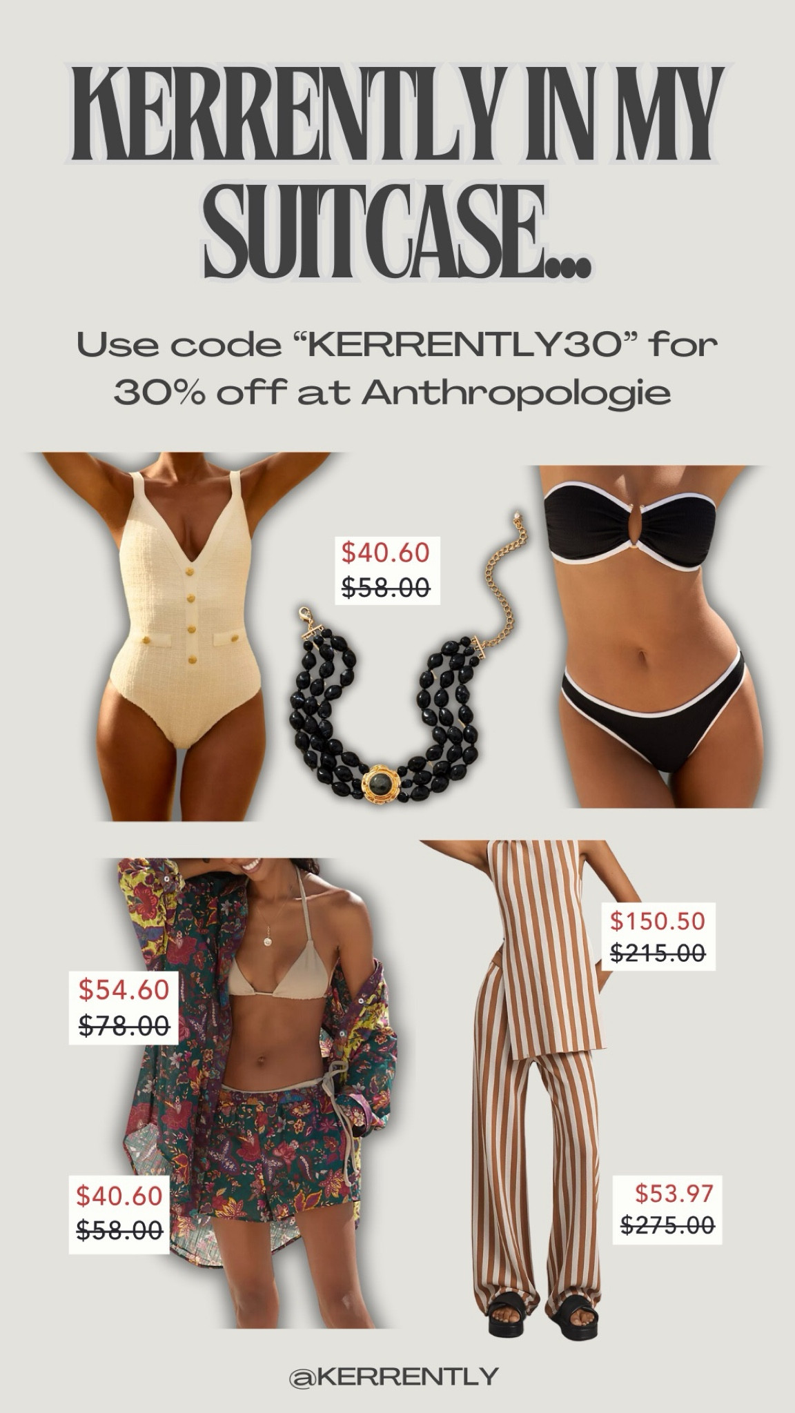 What I packed in my suitcase from Hawaii: @Anthropologie gave me an exclusive Early Black Friday promo code! Use “KERRENTLY30” to get 30% off your Anthropologie order. #AnthroPartner

#LTKTravel #LTKCyberWeek #LTKSaleAlert