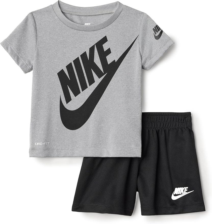 Nike Baby Dri-FIT Futura Tee and Mesh Shorts 2-Piece Set | Amazon (US)