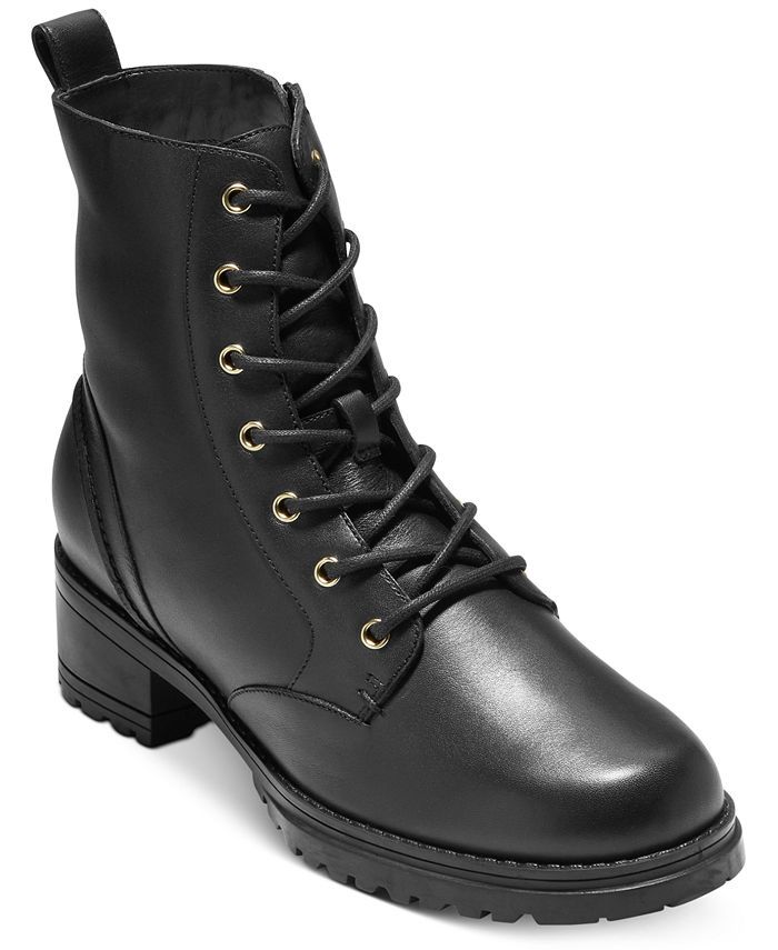 Cole Haan Women's Camea Lug Sole Combat Boots & Reviews - Booties - Shoes - Macy's | Macys (US)