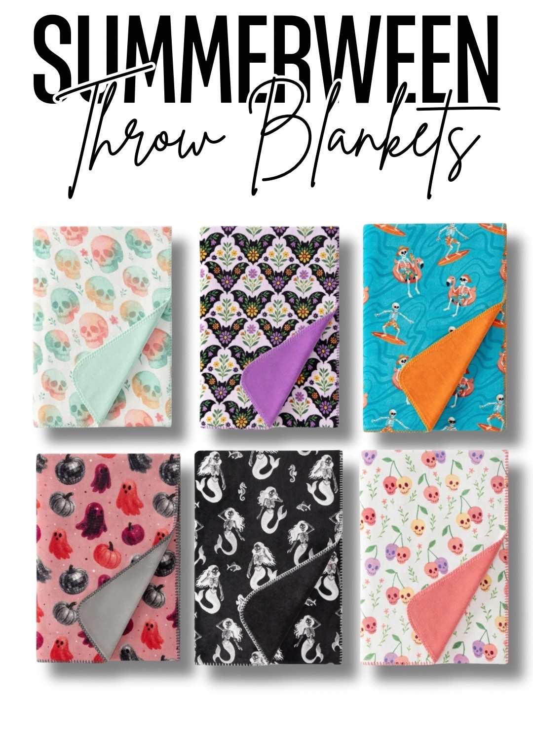 NEW Summerween throw blankets have officially hit Walmart stores for only $19.97!