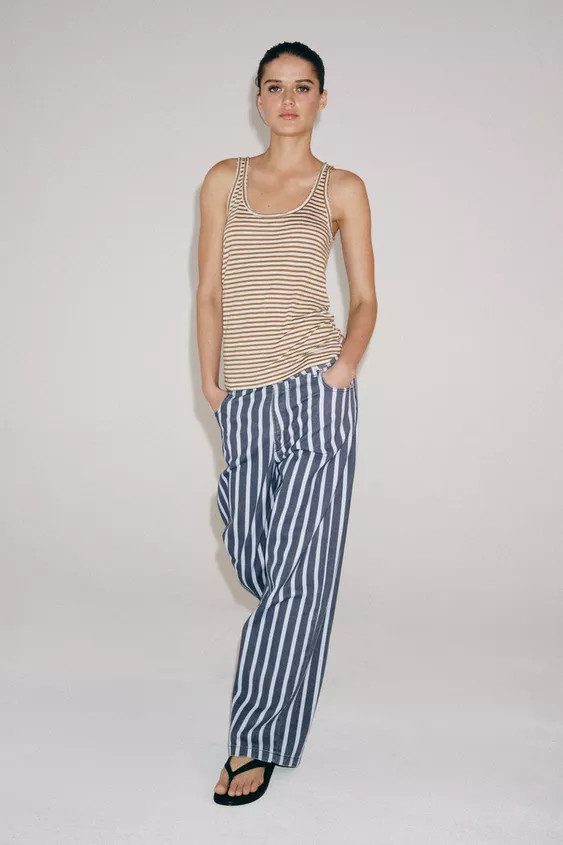 RUSTIC STRIPED T-SHIRT | Zara US