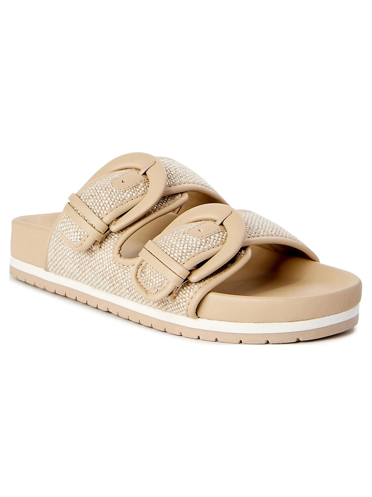 Time and Tru Women's Dressy Footbed Slide Sandals | Walmart (US)