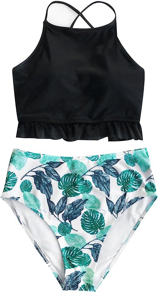 Women’s Lingering Charm High-Waisted Bikini Set Beach Swimwear Bathing Suit | Amazon (US)