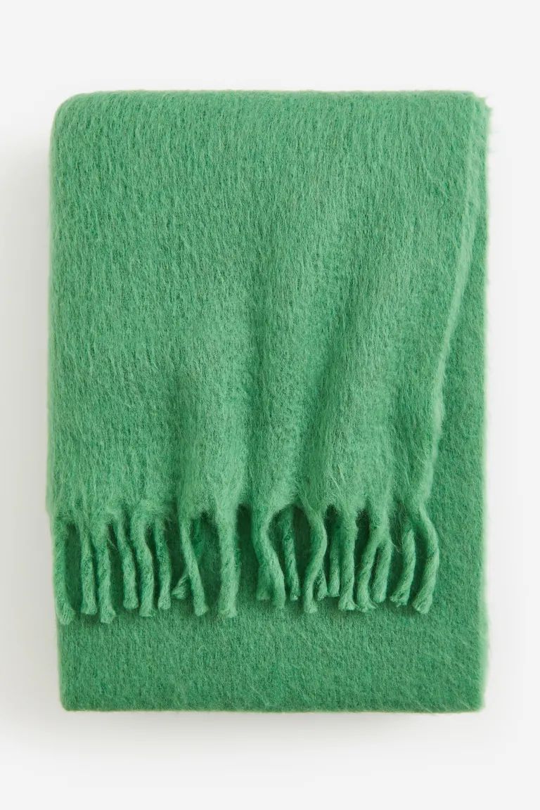 Wool-blend Throw - Cerise - Home All | H&M US | H&M (US + CA)