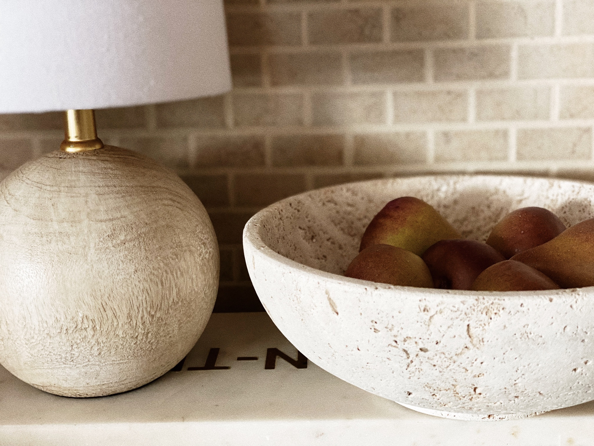 I love incorporating travertine in organic home decor! This travertine bowl from TjMaxx was a find!! I have it styled with these faux figs from amazon! Perfect for fall kitchen styling 🍂

#LTKstyletip #LTKunder50 #LTKunder100