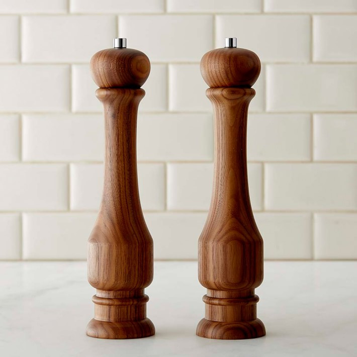 Williams Sonoma Traditional Salt & Pepper Mills, Walnut Wood | Williams-Sonoma