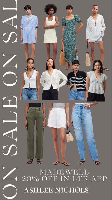 Madewell 20% off in app!! Tap each product below to get the promo code!!

Madewell, on sale, summer styles, spring outfits, denim jeans, summer tops 

#LTKstyletip #LTKsalealert #LTKxMadewell