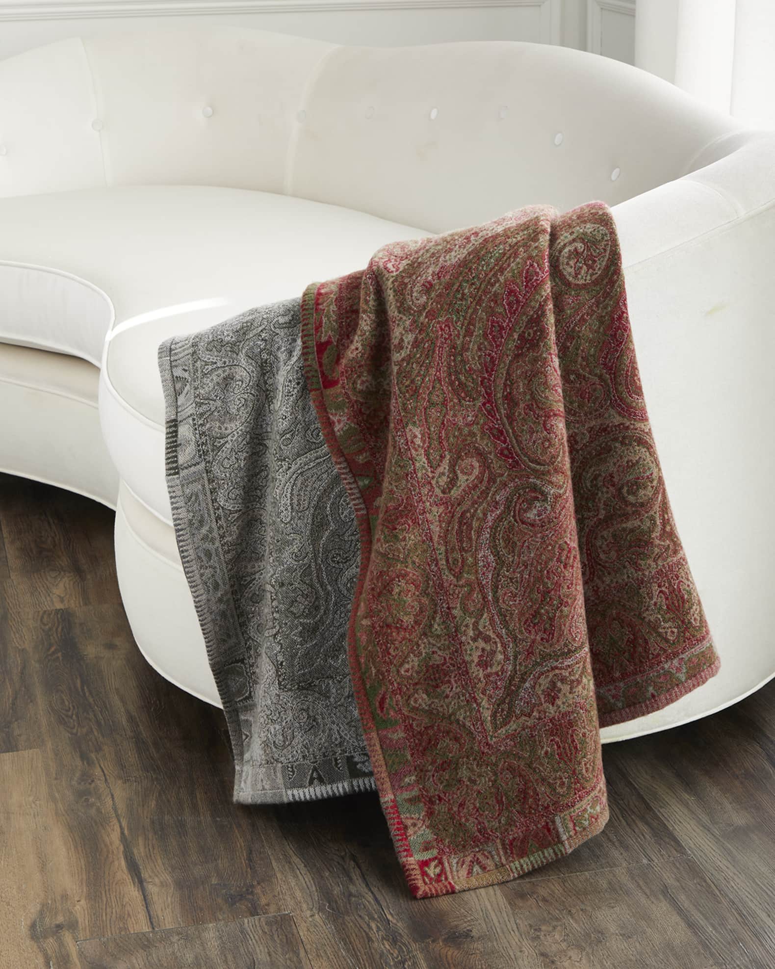 Carvin Wool Throw Blanket | Neiman Marcus