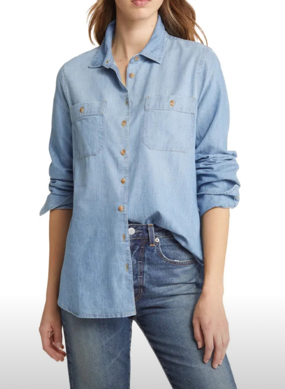 Chambray button down on sale 
Nordstrom anniversary women’s sale 
Nordy sale 


#LTKsalealert #LTKxNSale #LTKSeasonal