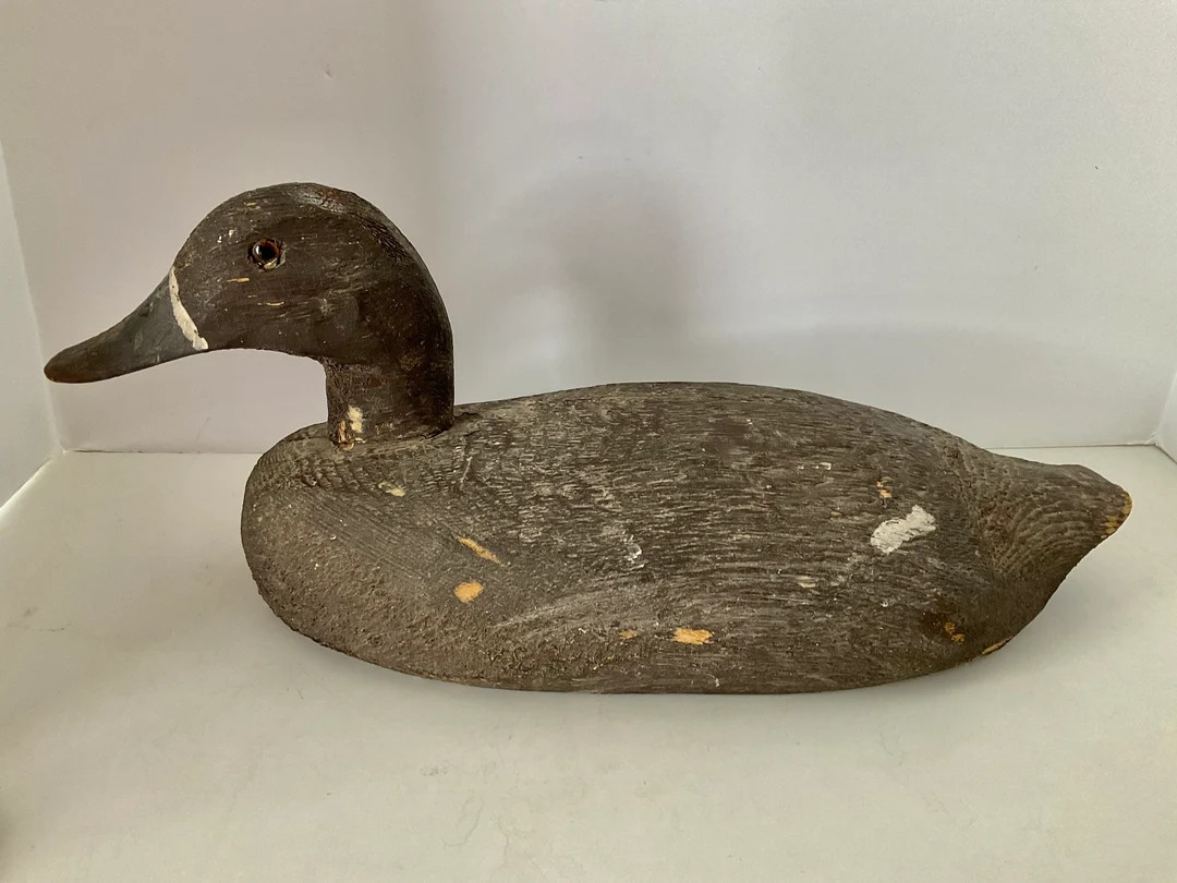 Primitive Rustic Used Wood DUCK DECOY Glass Eyes 13 1/2 - Etsy | Etsy (US)