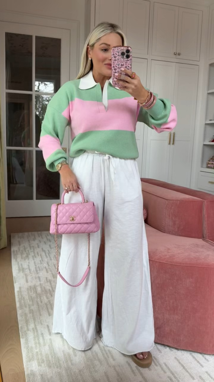 The cutest striped sweater for spring 

#LTKgrwm #LTKootd