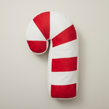 HOLIDAY CUSHION, CANDY CANE | Indigo (CA)