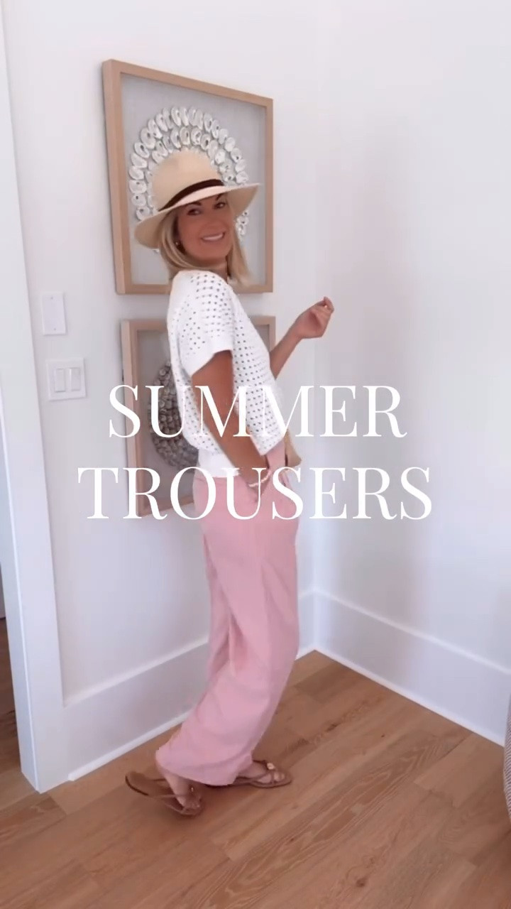 Trousers are an easy way to elevate your outfit even in the summer! Sharing my favorite tall friendly summer trousers and how to style them.

#LTKTall #LTKTravel #LTKOver40
