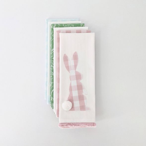 6ct Easter Dish Towels Bunny/Carrot Patch - Bullseye's Playground™ | Target