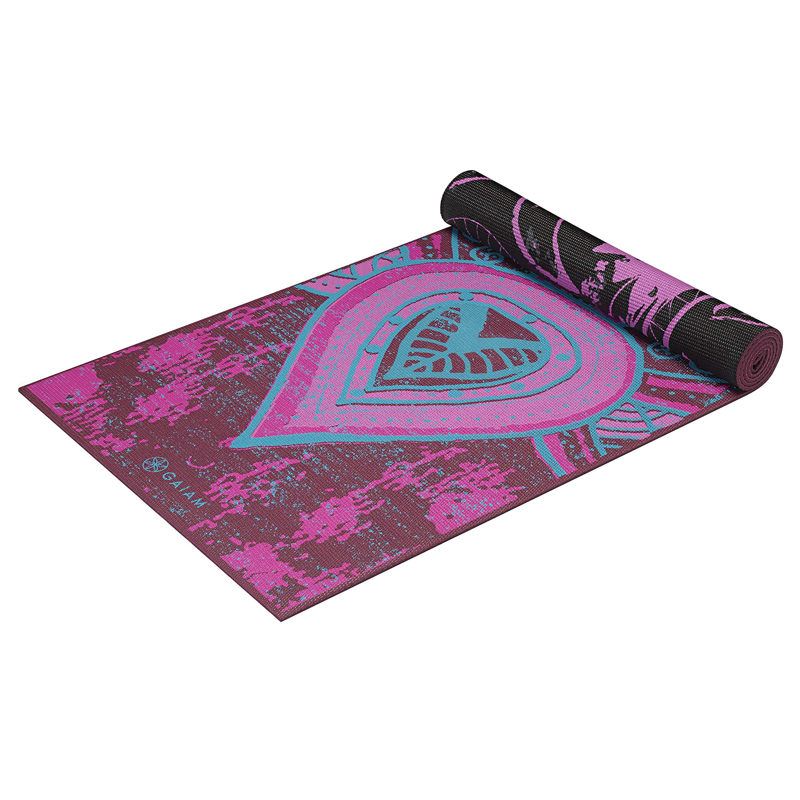 Gaiam Yoga Mat - Premium 6mm Print Reversible Extra Thick Non Slip Exercise & Fitness Mat for All... | Amazon (US)