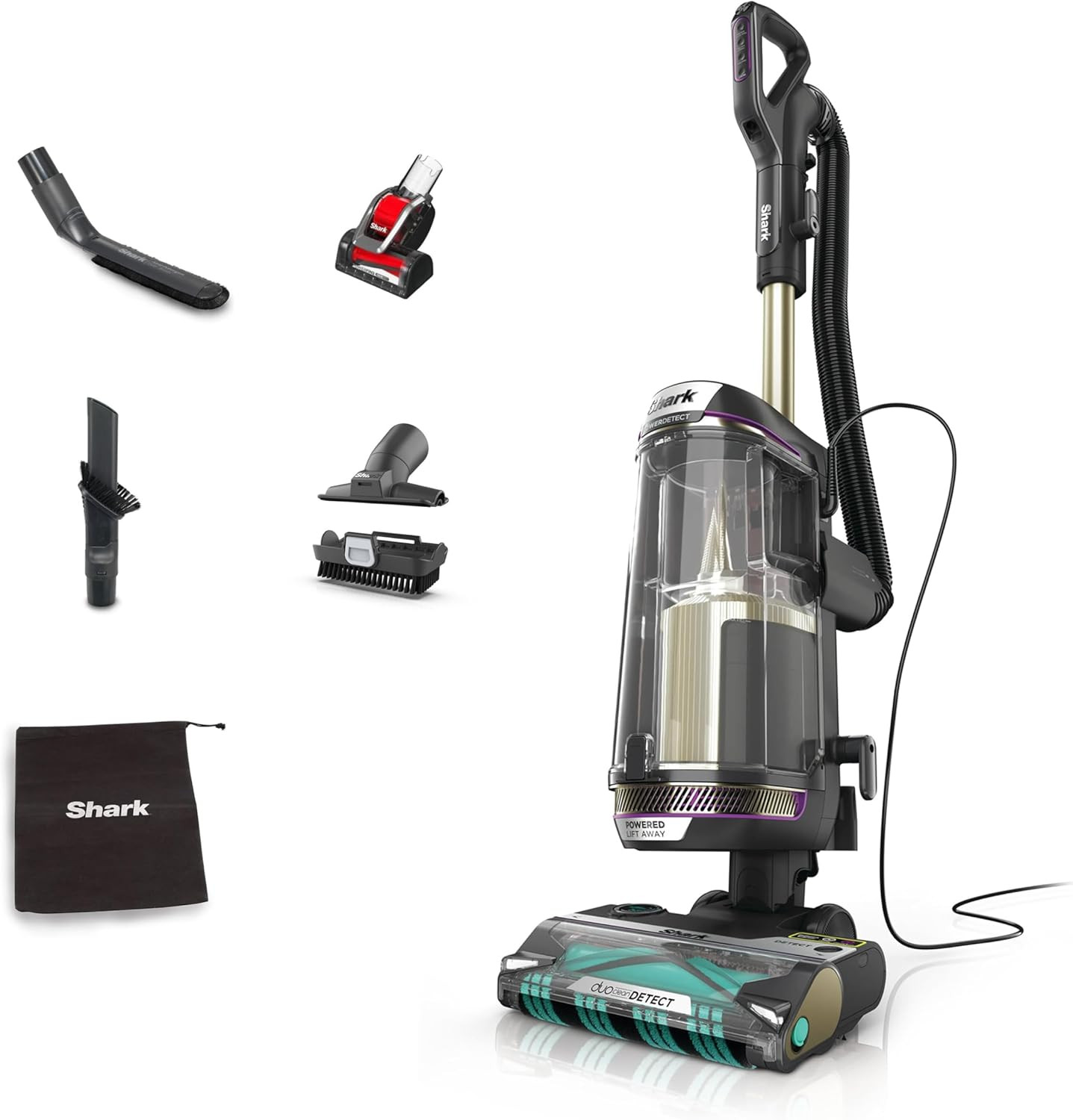 Shark PowerDetect Corded Upright Vacuum Cleaner, DuoClean Detect, Reverse Clean, Anti Hair Wrap P... | Amazon (UK)
