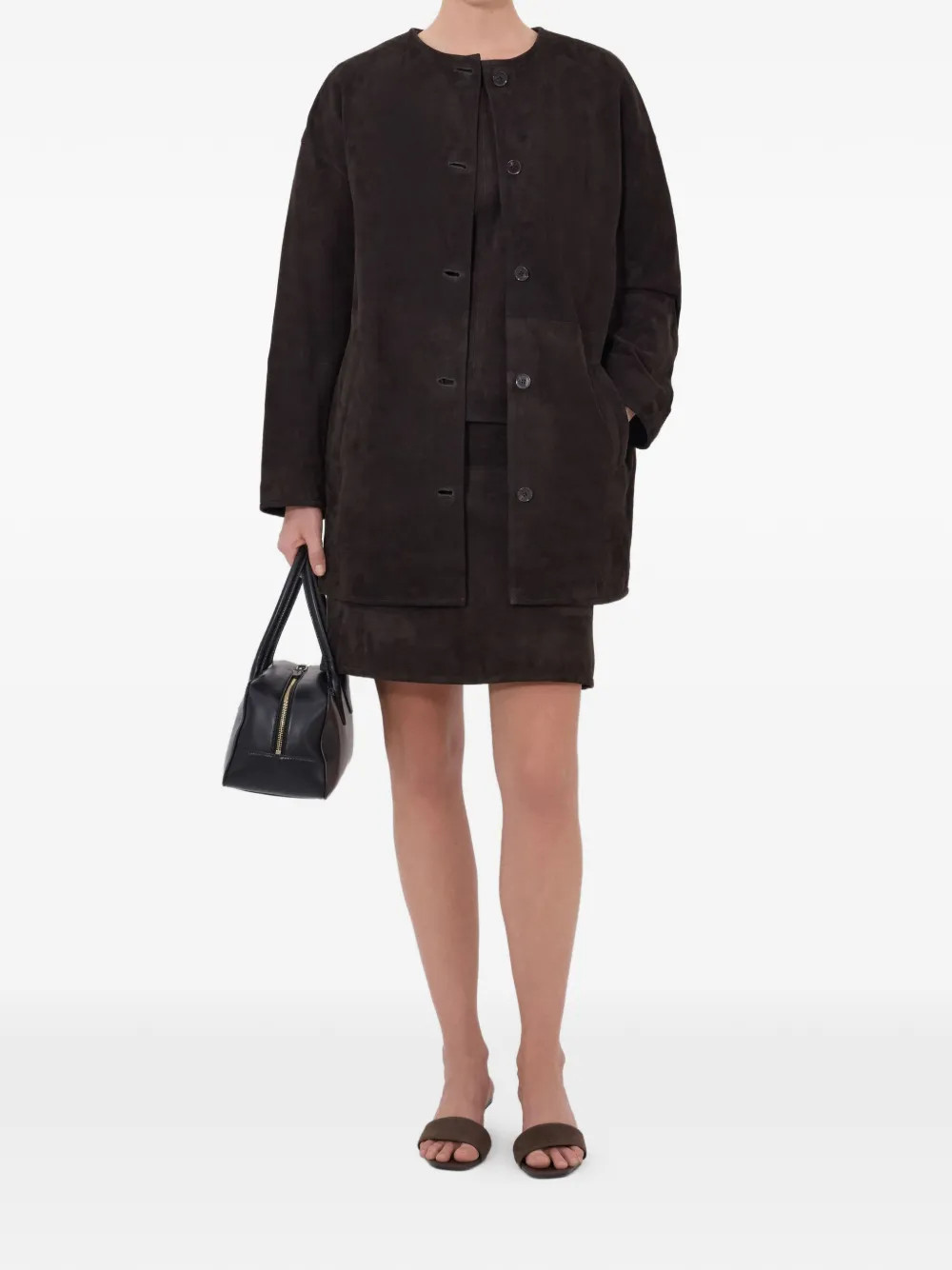 Waren button-up coat | Farfetch Global
