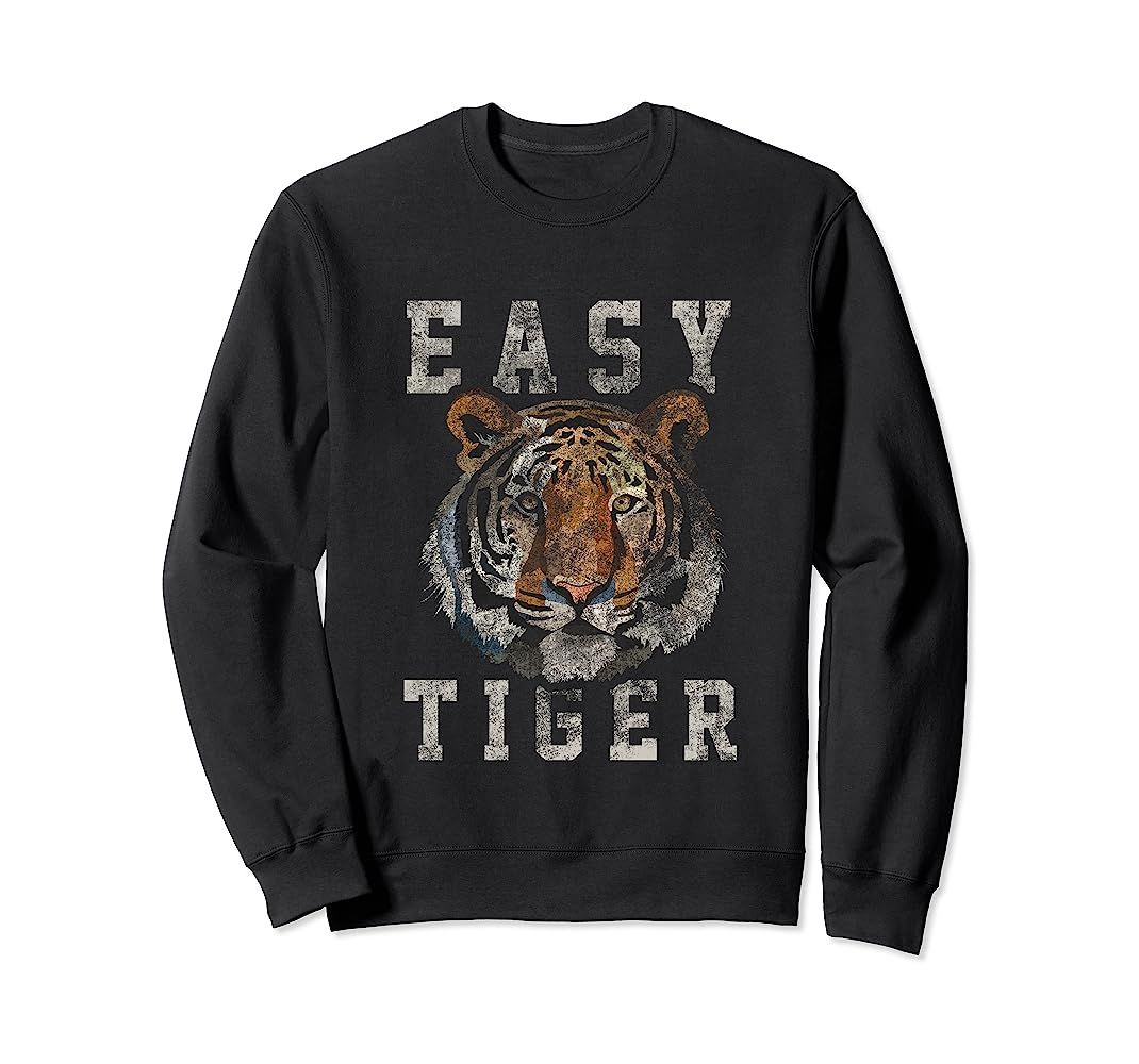 Easy Tiger distressed casual-chic graphic for women Sweatshirt | Amazon (US)
