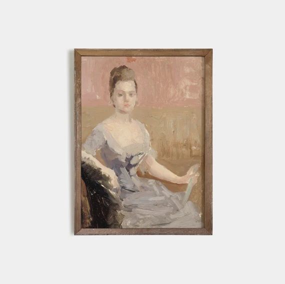 Portrait Painting | Antique Fashion Art | Vintage Woman Portrait PRINTABLE #378 | Etsy (US)