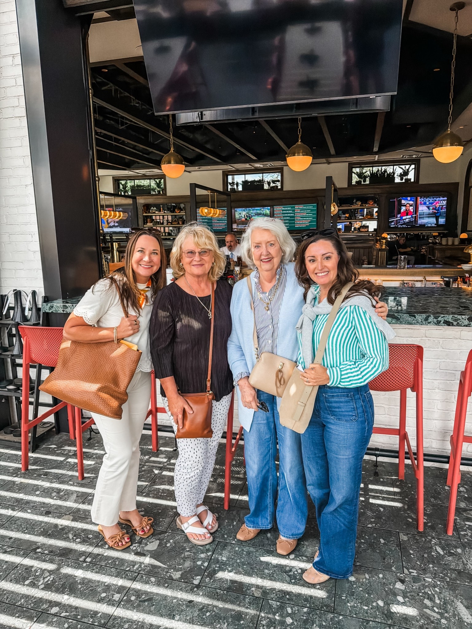 When the K&C mamas come to town, you plan a lunch together! And y’all!…would you believe it if we told you this was their first time meeting?! Of course it was hugs from the “get-go,” and they were instant friends!💕  @unionbearbrewing made for a perfectly delicious patio lunch spot!

#LTKdayinmylife #LTKmomlife #LTKOver40