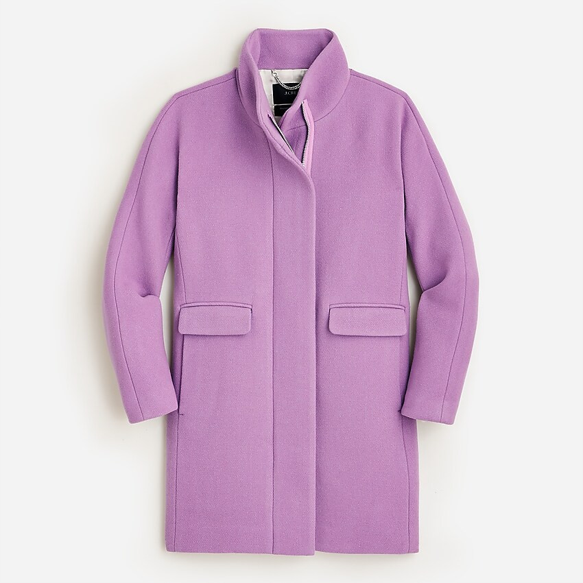 New cocoon coat in Italian stadium-cloth wool | J. Crew US