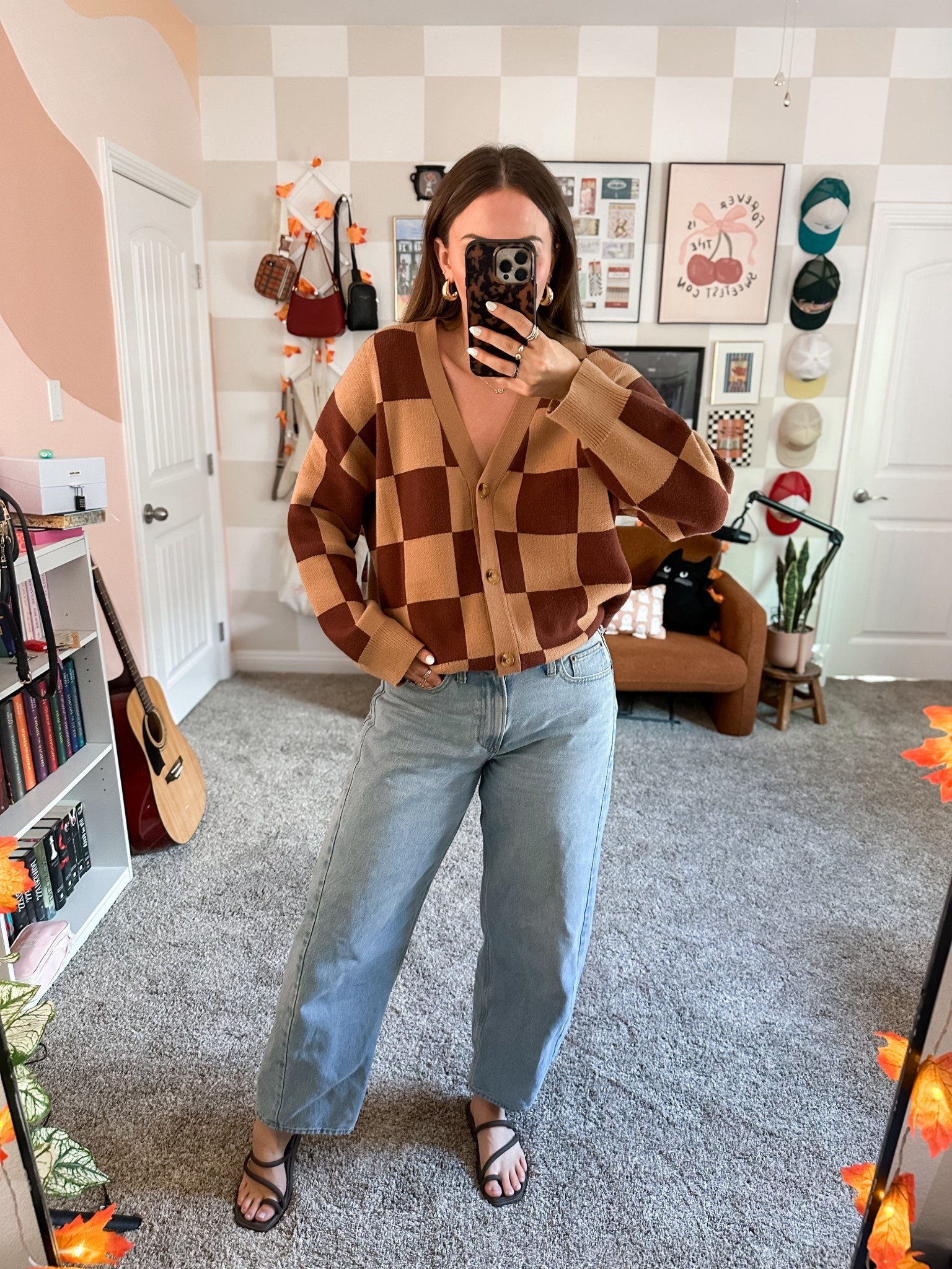 Fall ootd! Wearing size medium cardigan and 27 long jeans! Cardigan sold out but linked similar

#LTKFindsUnder100 #LTKFindsUnder50