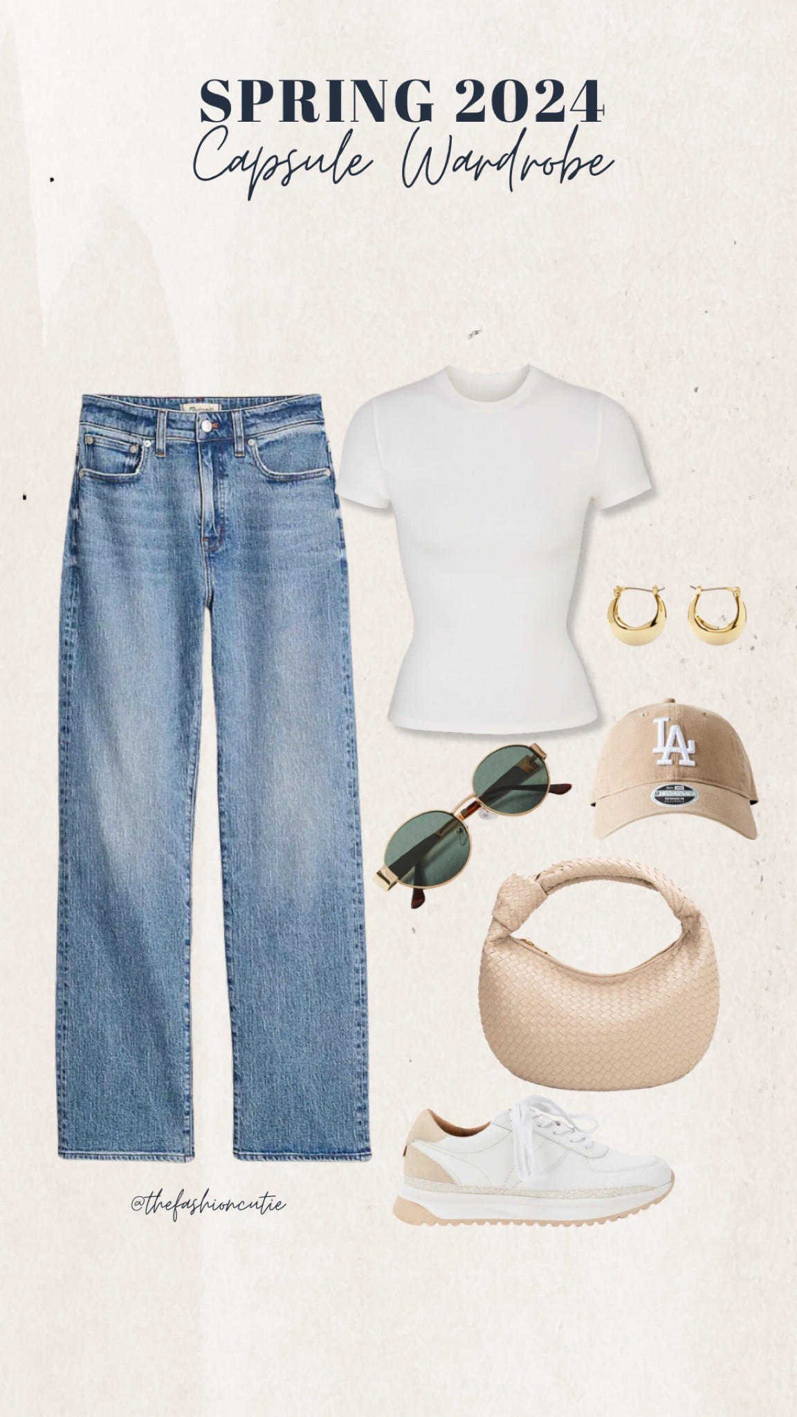 Spring 2024 capsule wardrobe outfit combination.

#LTKfindsunder100 #LTKstyletip #LTKSeasonal