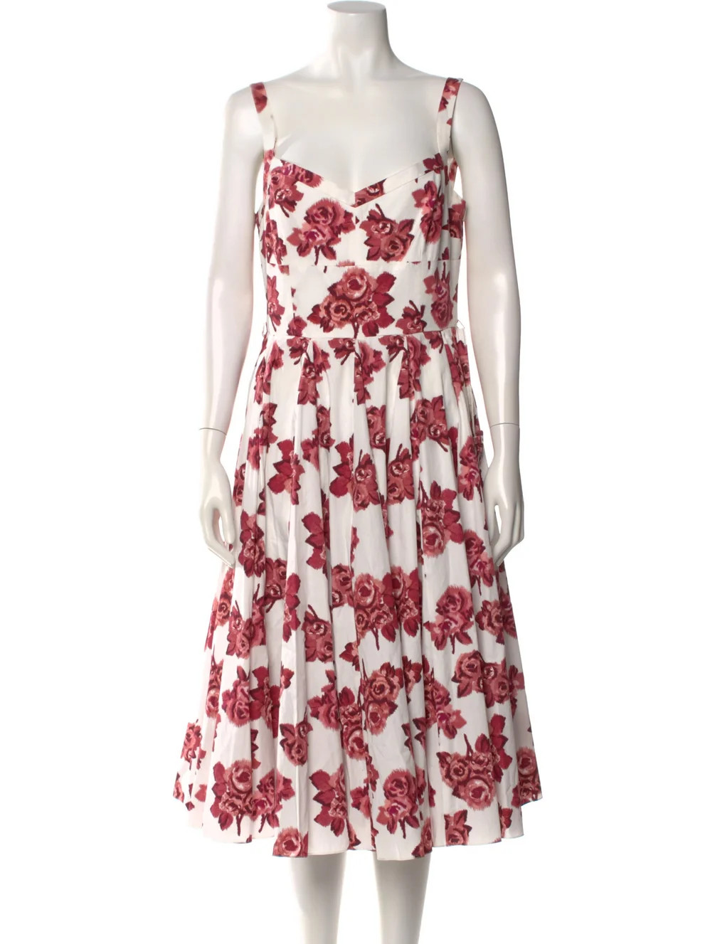 Floral Print Midi Length Dress | The RealReal