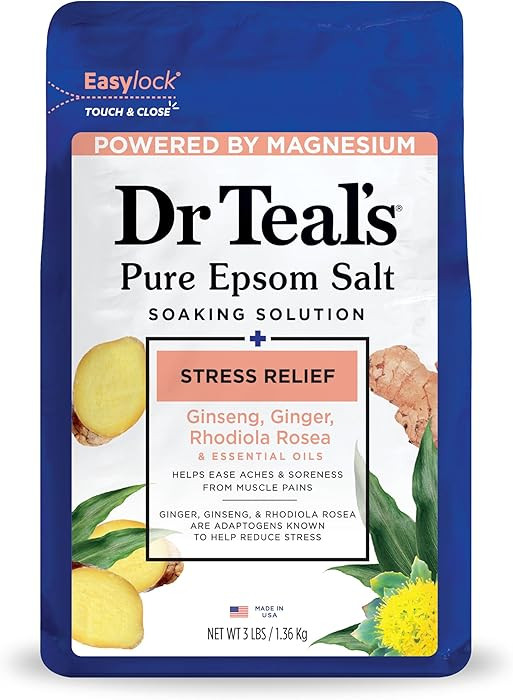 Dr Teal's Pure Epsom Salt, Stress Relief with Essential Oils, 3 lbs | Amazon (US)