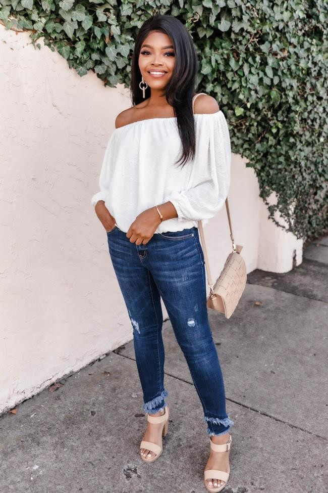 Give You Time Ivory Blouse | The Pink Lily Boutique