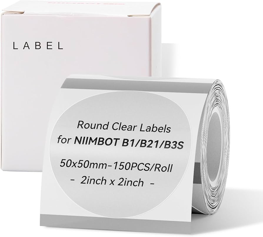 NIIMBOT Labels for B1/B21/B3S/K3 Label Printer, Thermal Labels 2'' x 2''(50x50mm), Waterproof, Oi... | Amazon (US)