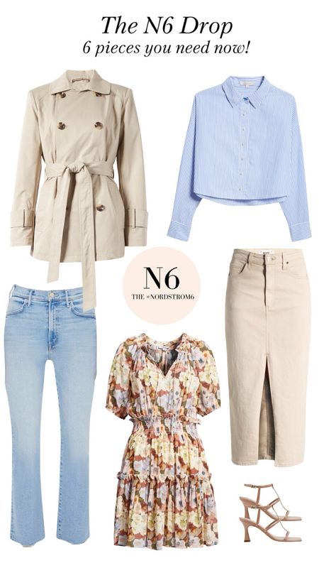 The March N6 Drop! 

My styling friends and I agree these six pieces are excellent additions to a spring wardrobe. 

Spring dress, Cropped trench coat, denim skirt, cropped button-up, light wash jeans, and strappy sandals. 

#LTKSeasonal #LTKmidsize #LTKover40