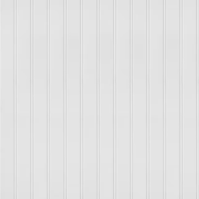 Style Selections 48-in x 96-in Beaded White MDF Wall Panel | Lowe's