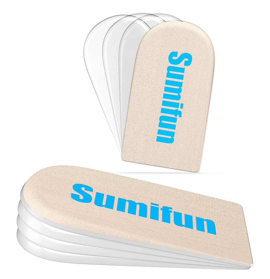 Sumifun Heel Lift, 4-Layer 1 Inch Gel Shoe Lifts for Women Uneven Legs, Adjustable Orthopedic Hee... | Amazon (US)