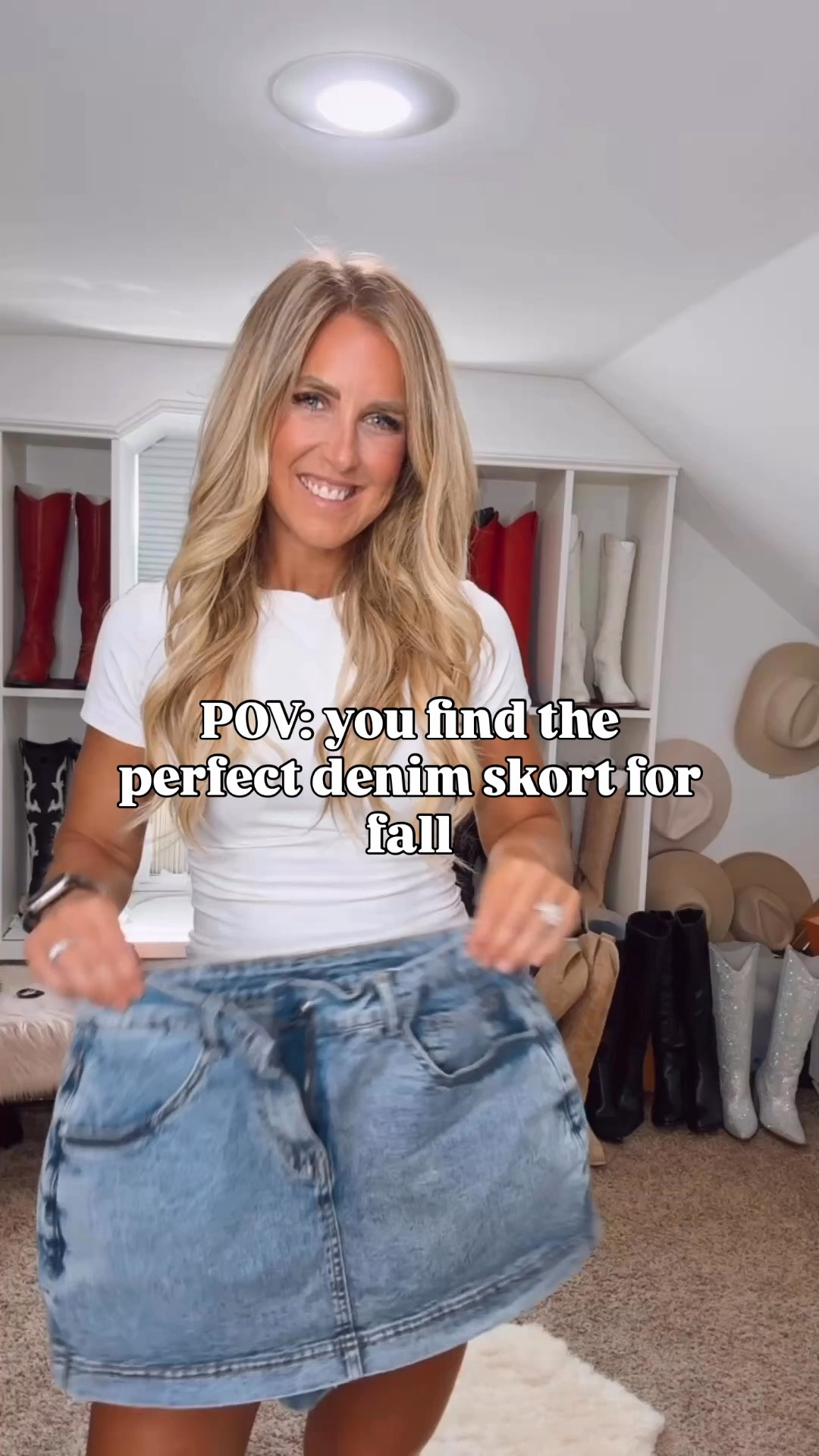 Fall ootd, skorts, denim skort, denim skirt, denim outfits, denim style, concert outfits, easy outfit ideas

#LTKmomlife #LTKOver40 #LTKSeasonal
