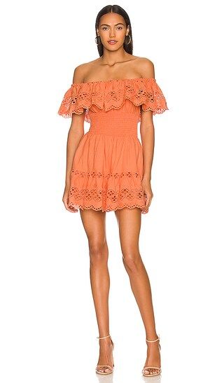 Dallas Mini Dress in Peach | Revolve Clothing (Global)