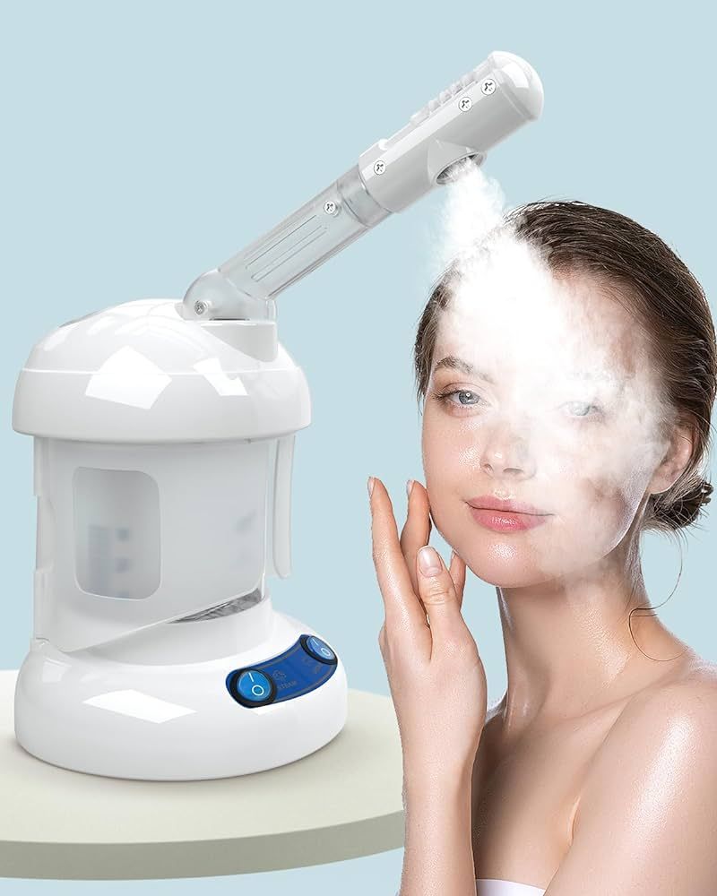 Desktop Facial Steamer - Kingsteam Nano Ionic Face Steamer with Extendable 360° Rotating Arm, Mo... | Amazon (US)