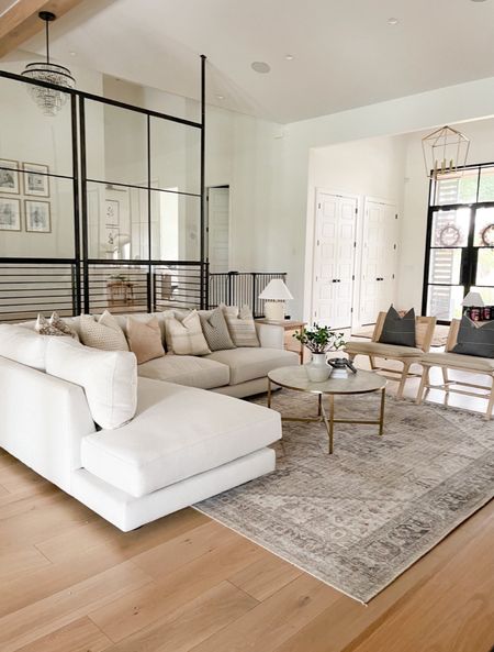 I love all the white in this room and how bright and spacious it feels!

Living room/sofa/area rug/accent pillows/coffee table/accent chair/lighting/chandelier/home decor/lamp

#LTKstyletip #LTKhome #LTKU
